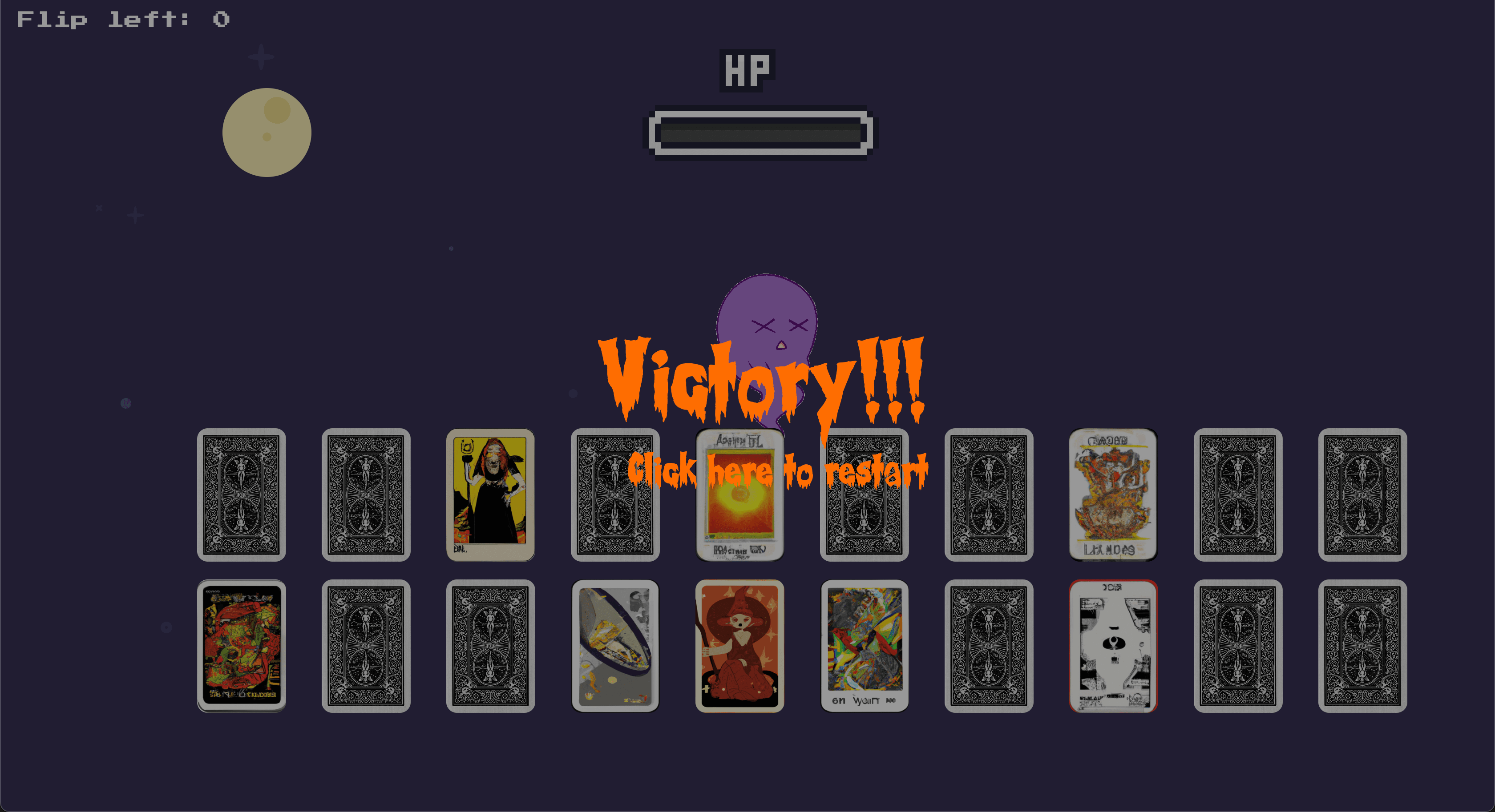 screenshot of victory in game